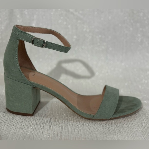 a new day Michaela Sandal Block Heels in Sage Green Size 7 - Picture 3 of 8